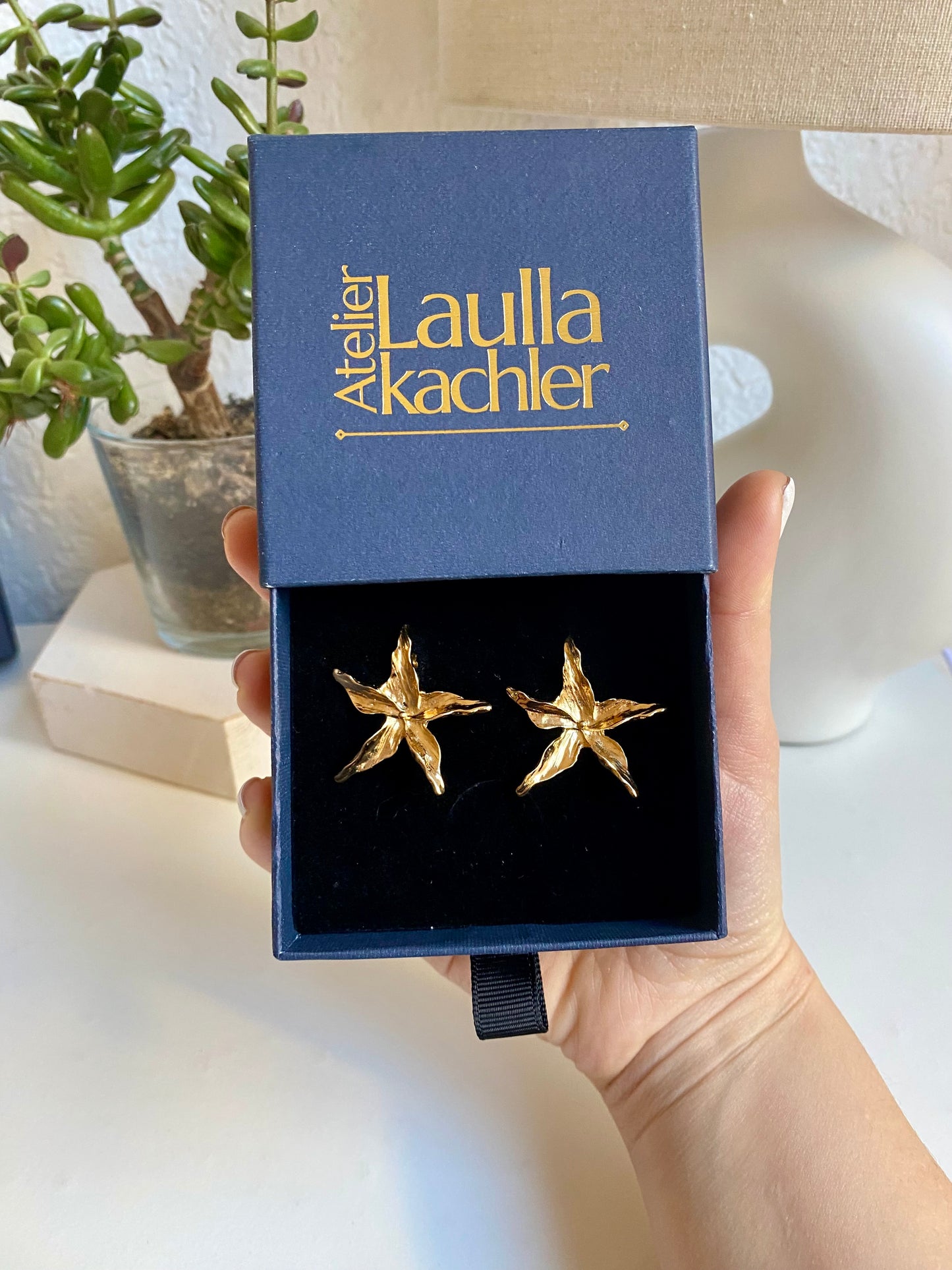 Boucles d’oreilles Fleurs étoilées