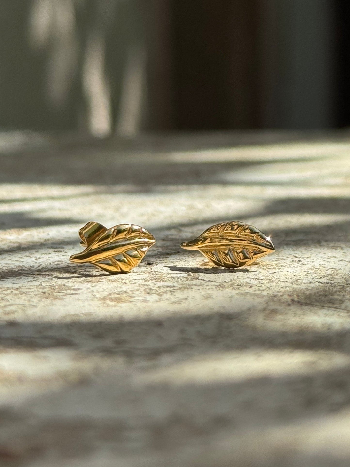 Boucles d’oreilles Feuilles Naissantes - plaqué argent ou plaqué or