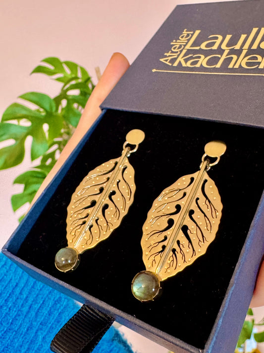 Boucles d’oreilles Feuilles de Charme - SUR COMMANDE