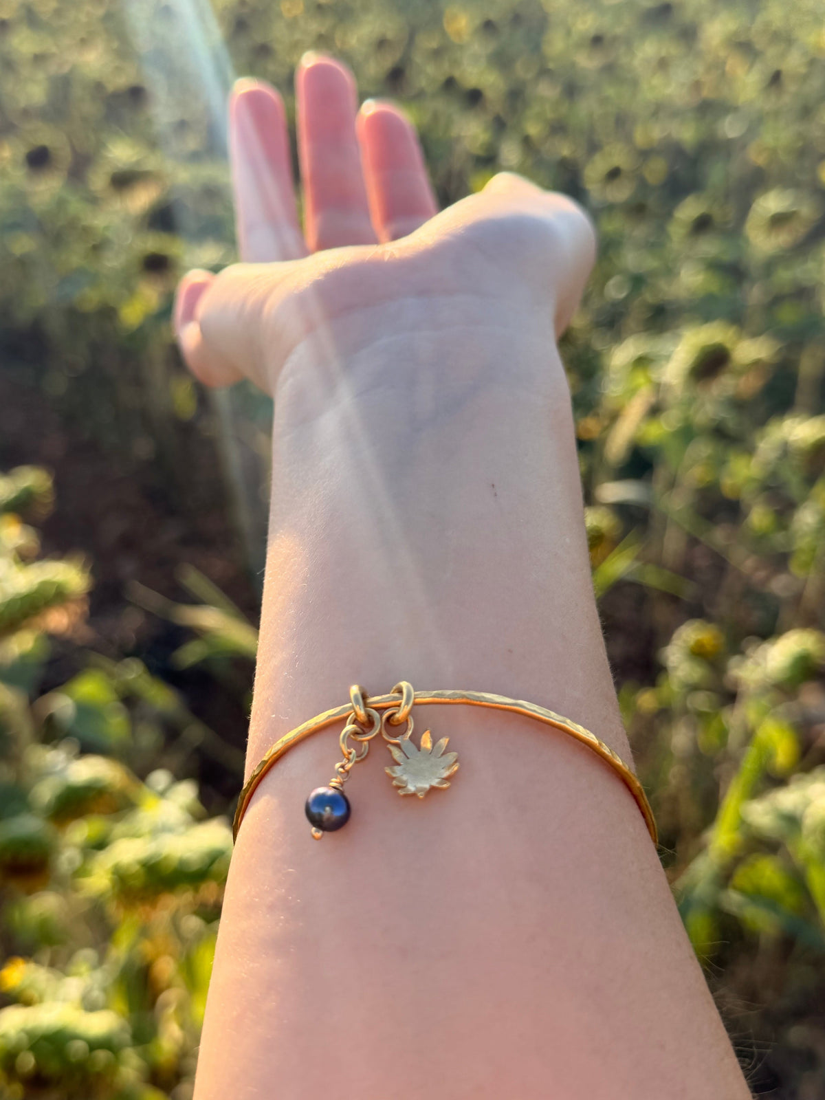 Bracelet jonc Gardien Doré