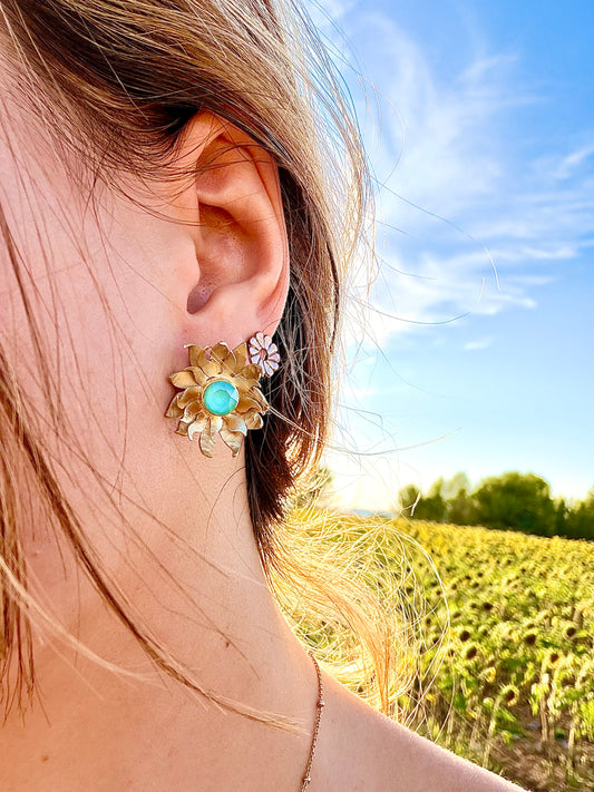 Boucles d’oreilles Lion - pièce unique