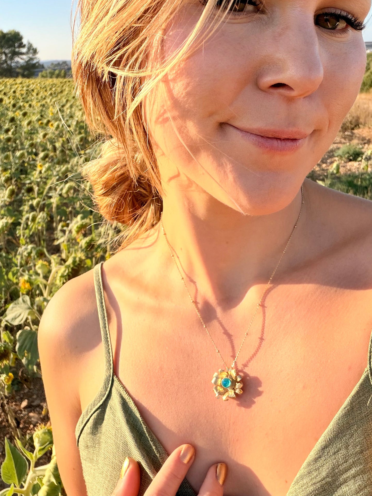 Collier Soleil Bleu