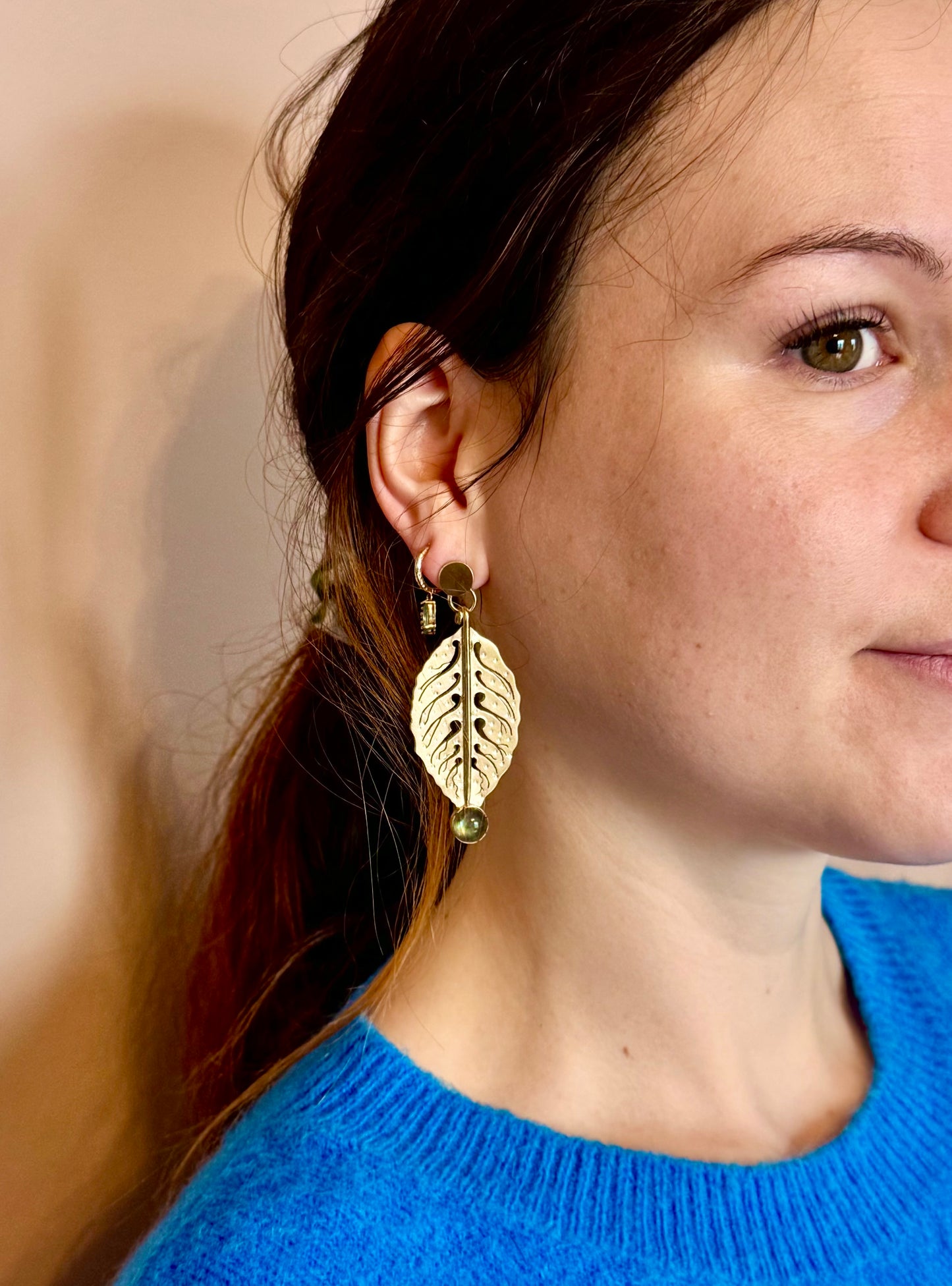 Boucles d’oreilles Feuilles de Charme - SUR COMMANDE