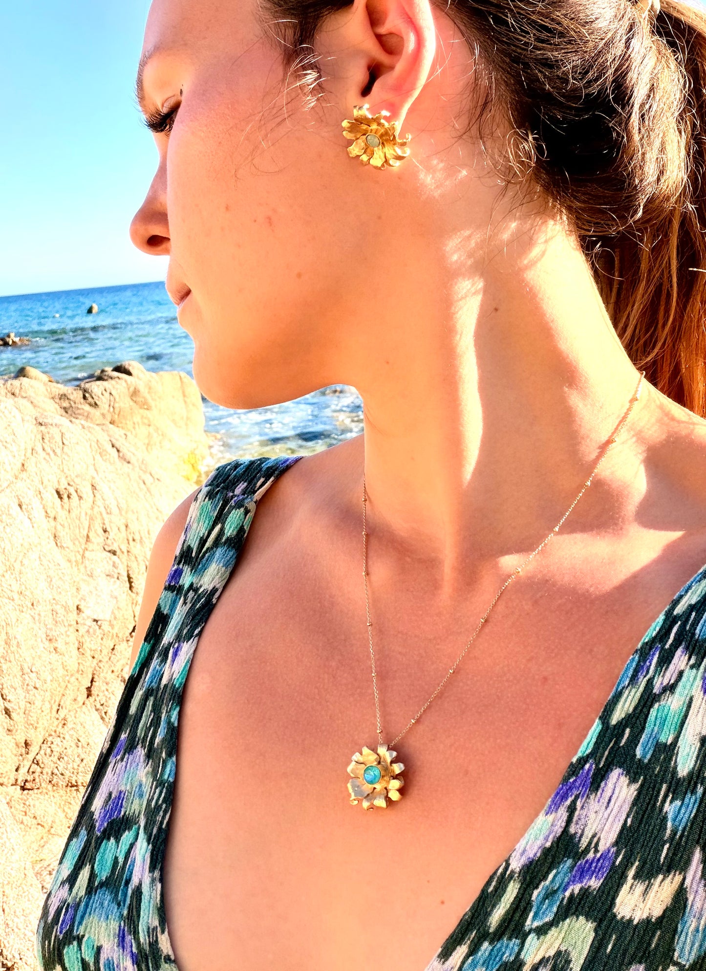 Collier Soleil Bleu