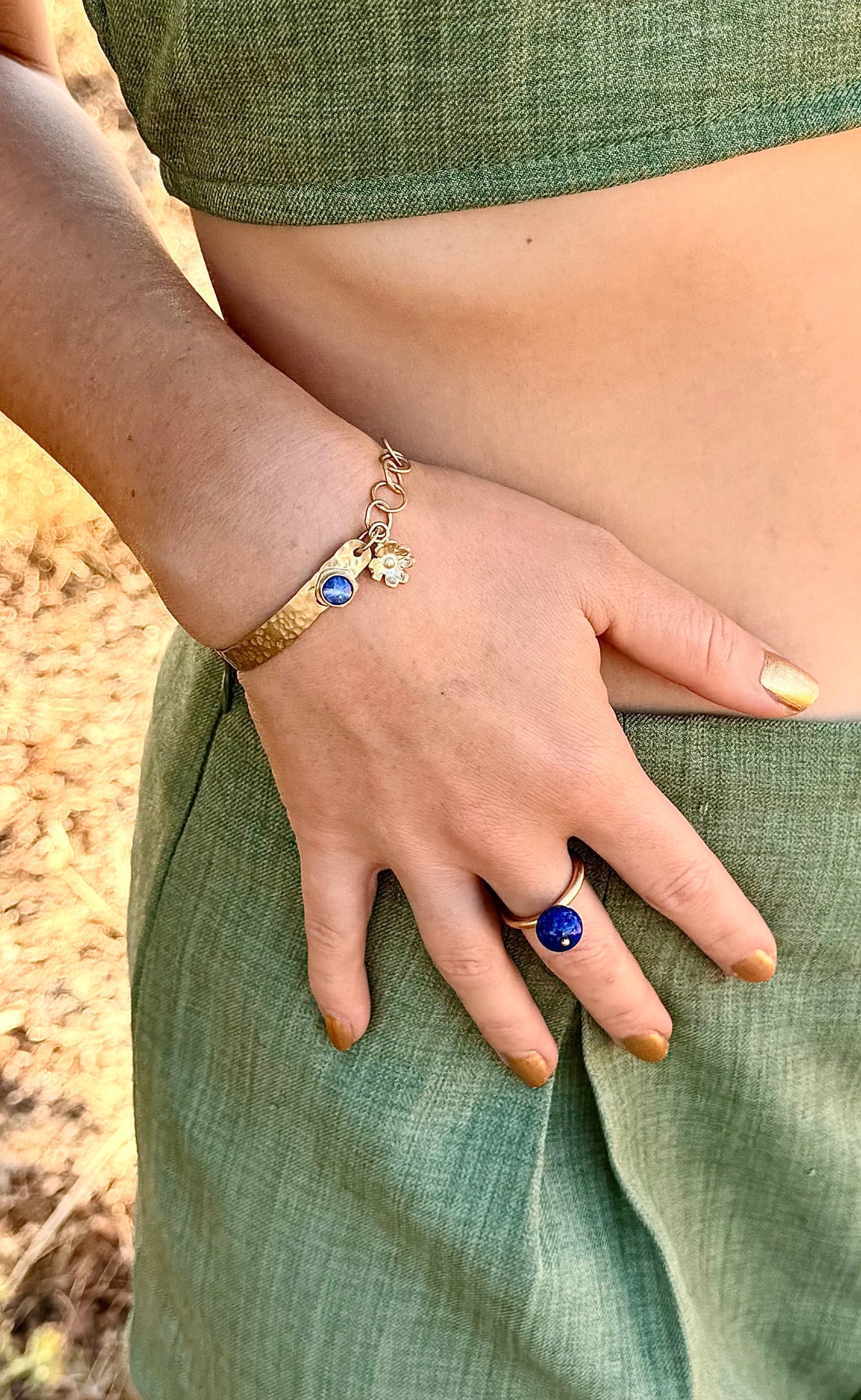 Bracelet Fleur du Ciel - pièce unique