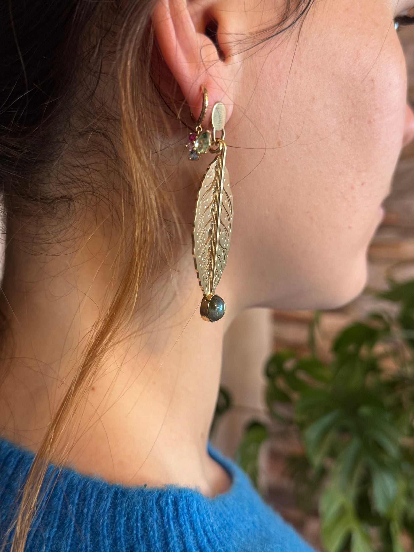 Boucles d’oreilles Feuilles de Charme - SUR COMMANDE