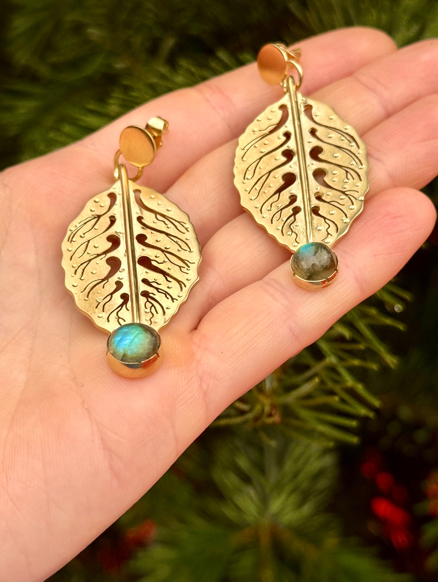 Boucles d’oreilles Feuilles de Charme - SUR COMMANDE