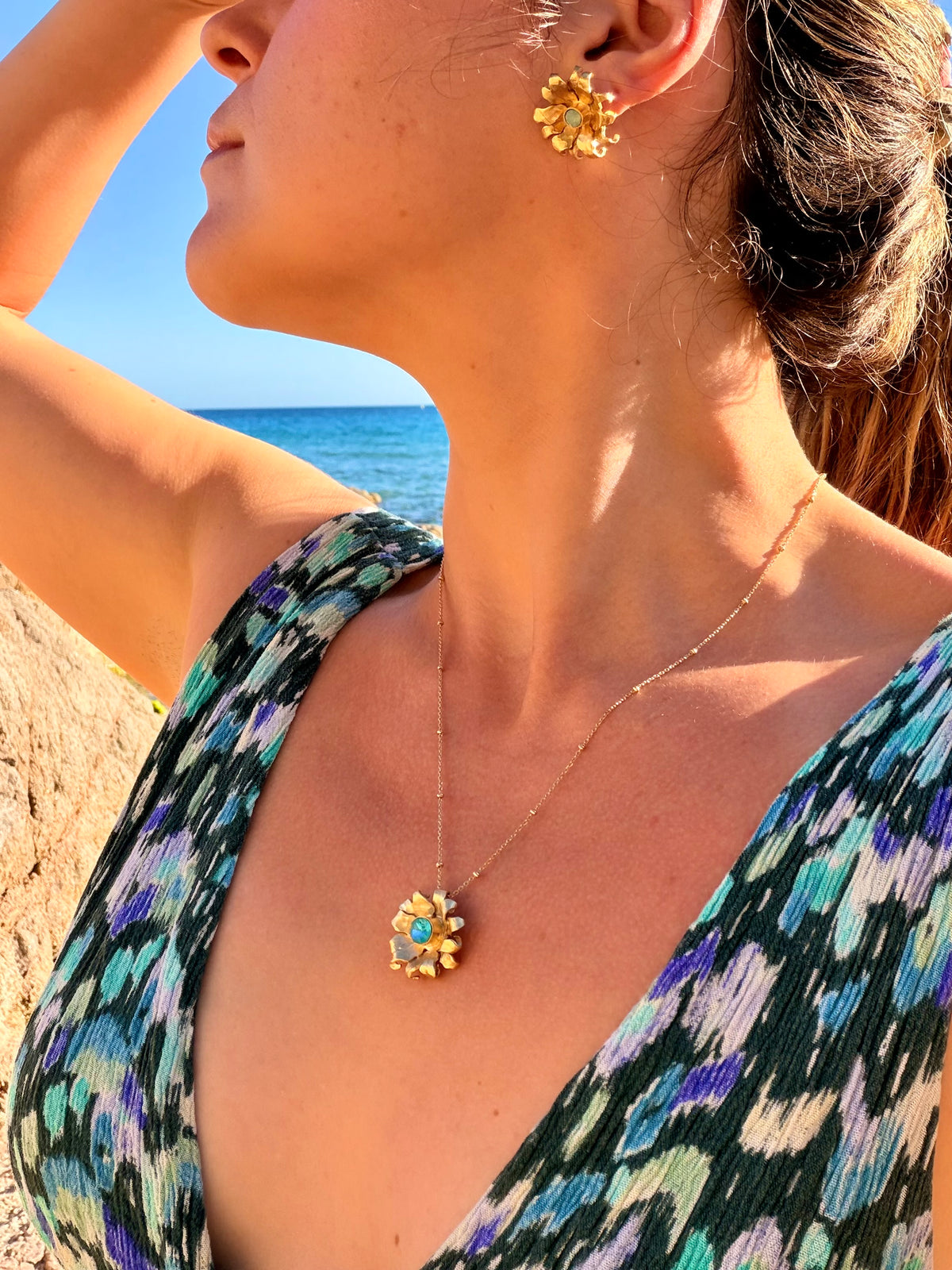 Collier Soleil Bleu