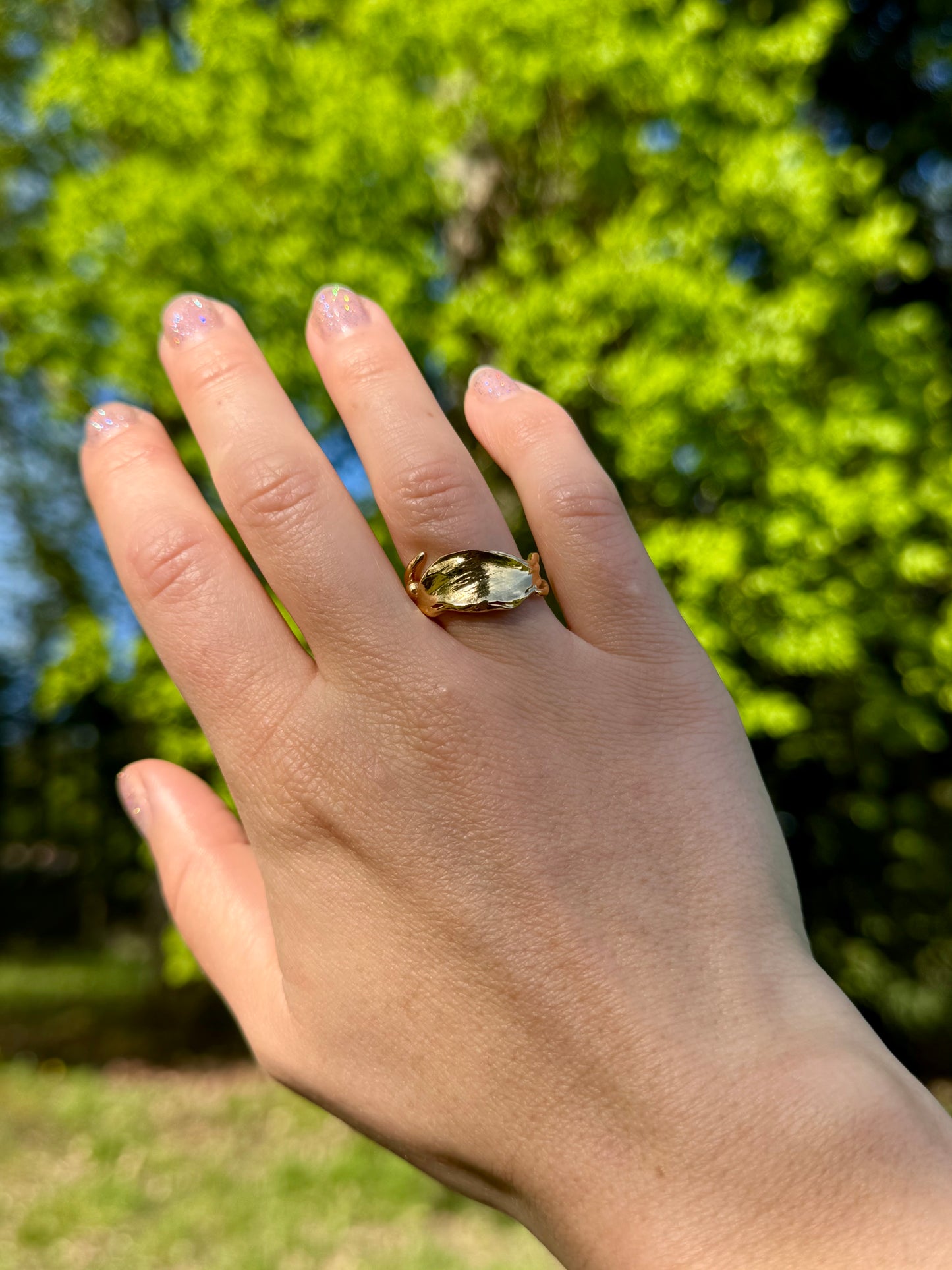 Bague Tortueuse Nature - FABRICATION SUR COMMANDE