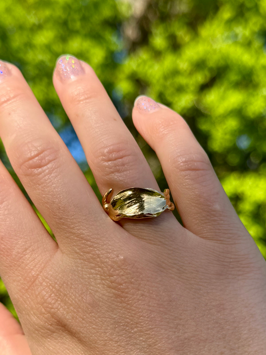Bague Tortueuse Nature - FABRICATION SUR COMMANDE