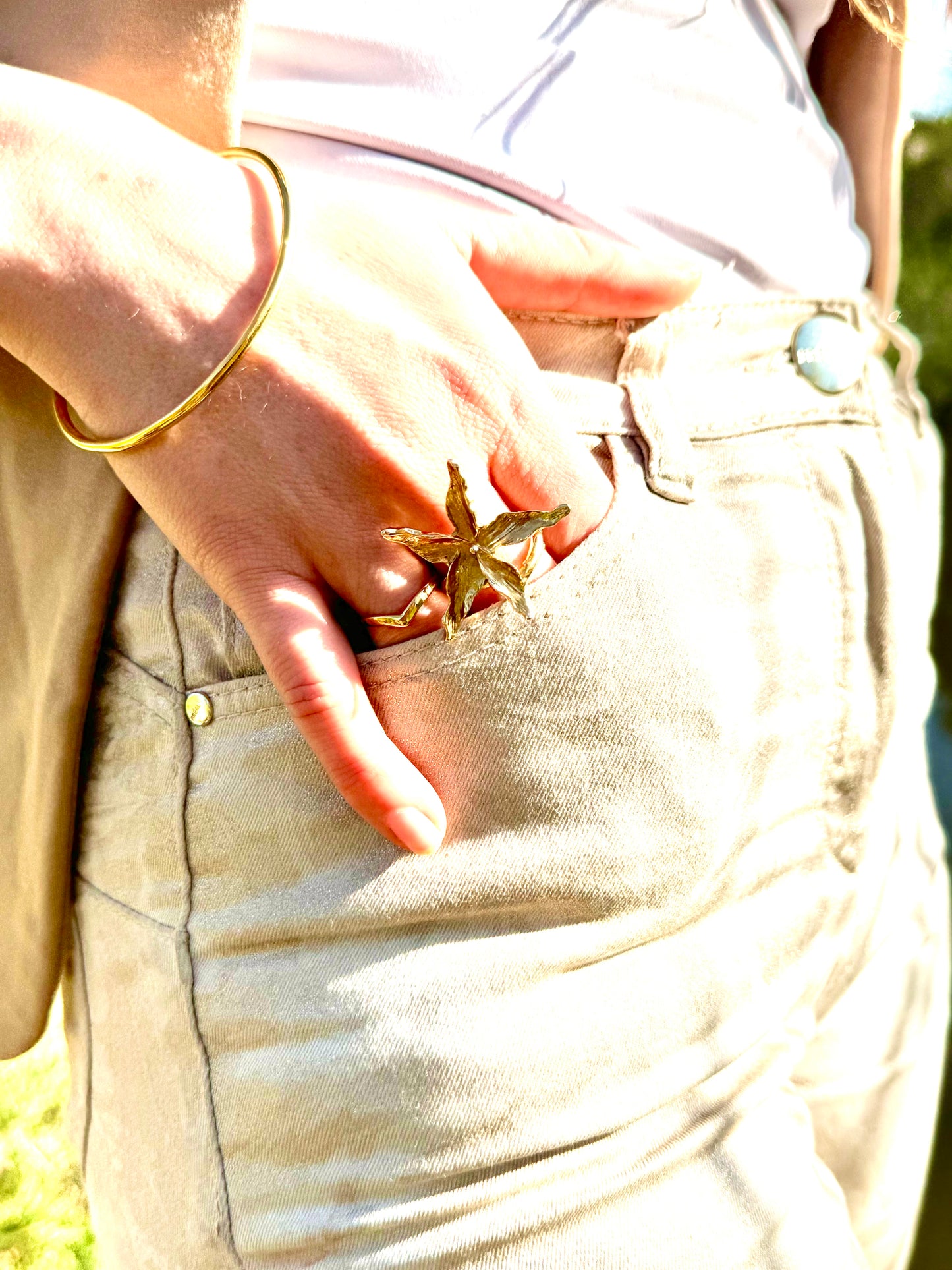Bague Fleur Etoilée - brillante