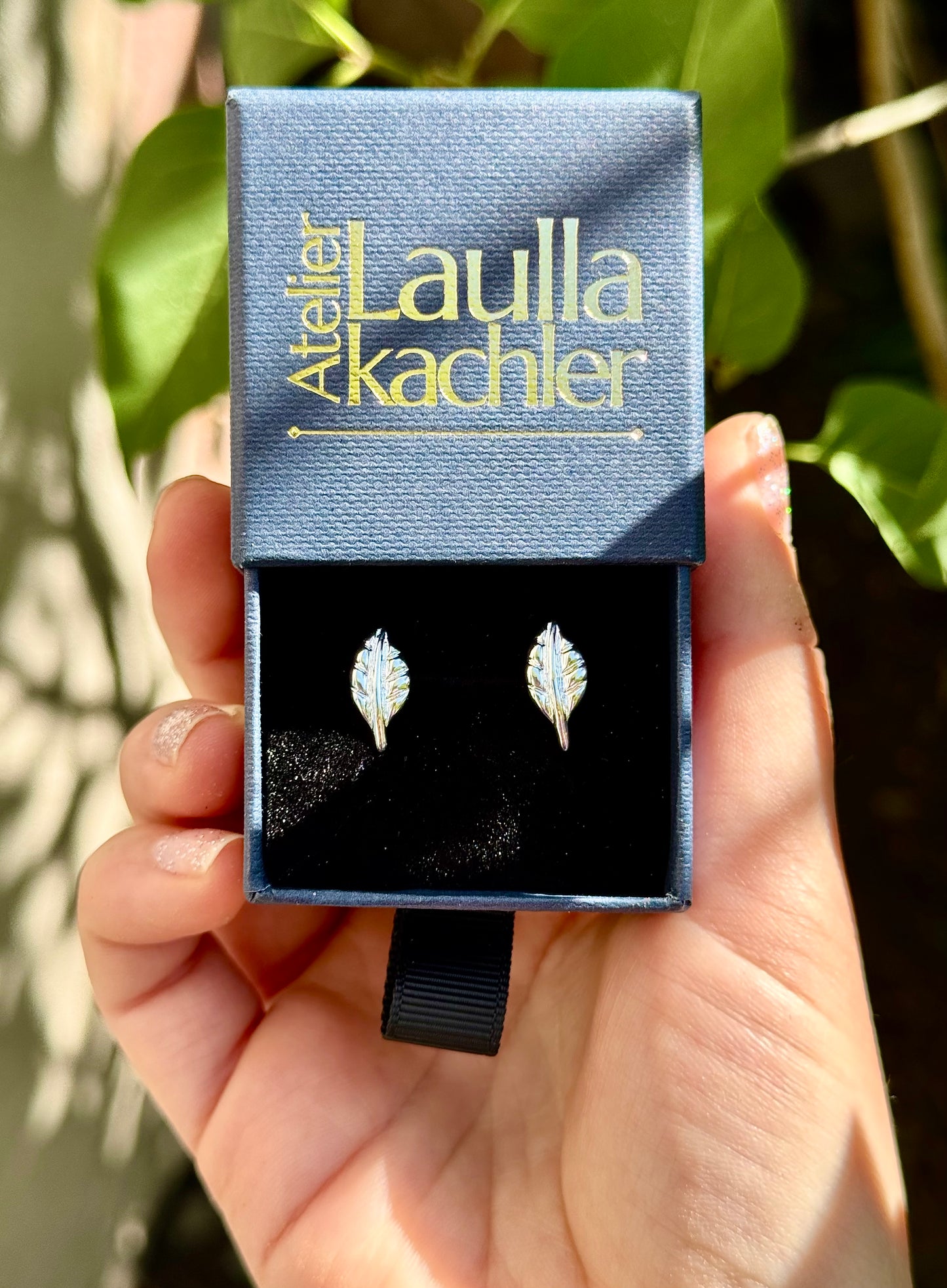 Boucles d’oreilles Feuilles Naissantes - plaqué argent ou plaqué or