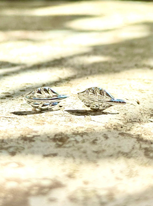 Boucles d’oreilles Feuilles Naissantes - plaqué argent ou plaqué or