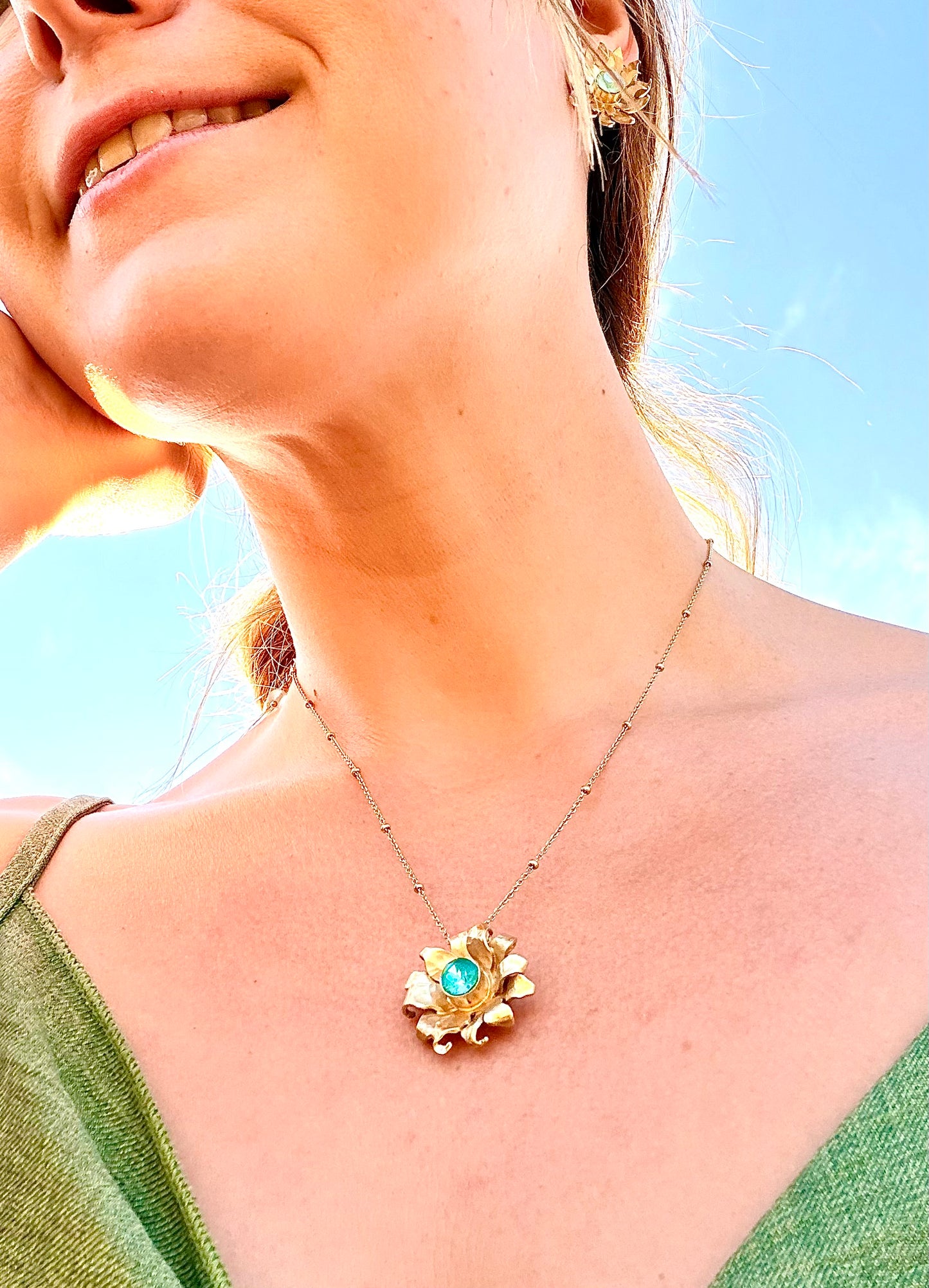 Collier Soleil Bleu