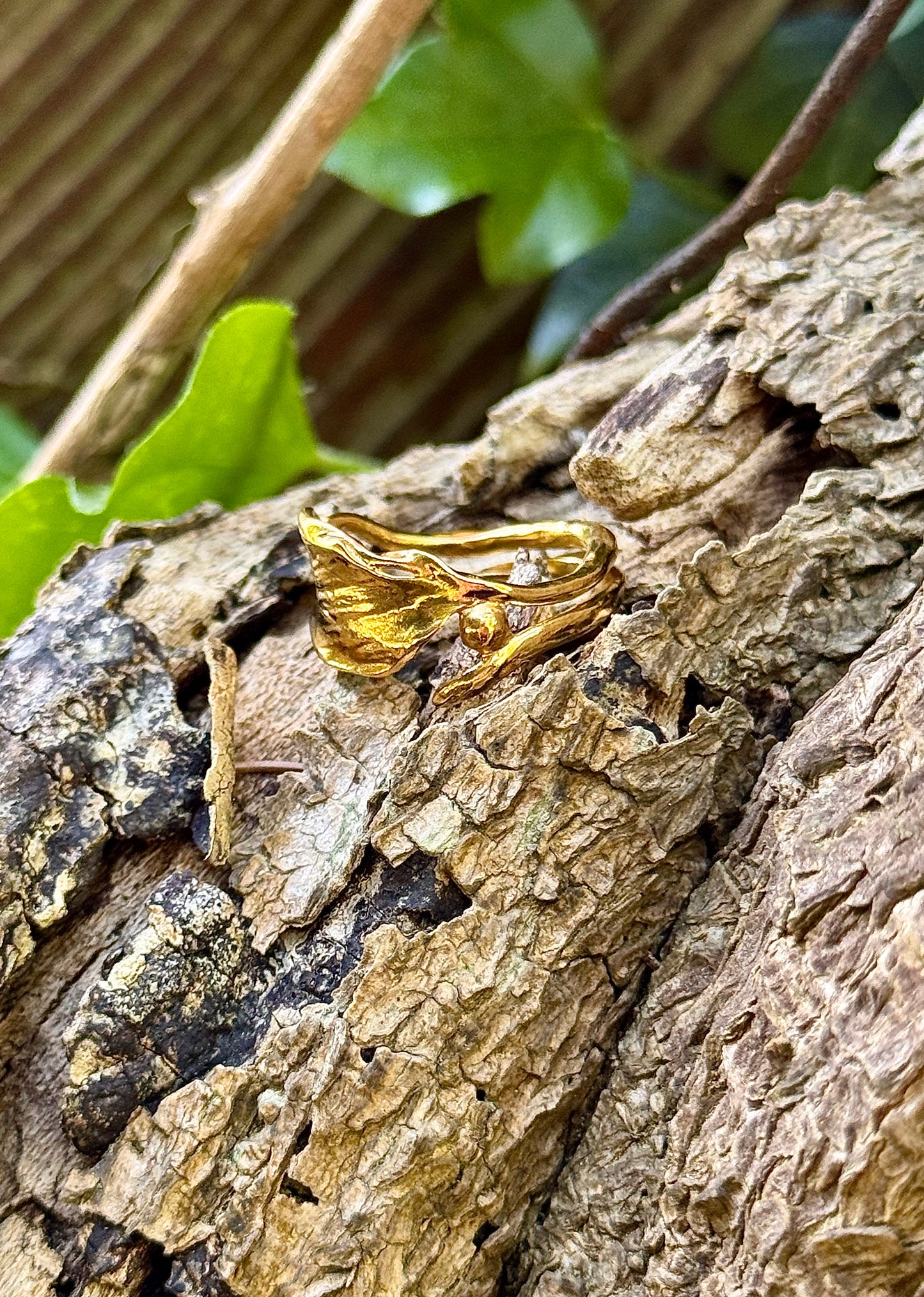Bague Tortueuse Nature - FABRICATION SUR COMMANDE