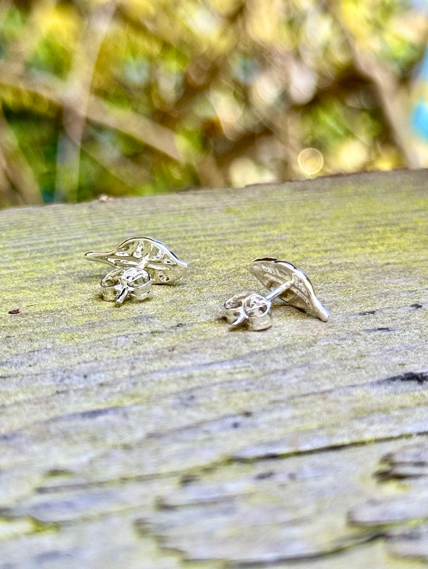 Boucles d’oreilles Feuilles Naissantes - plaqué argent ou plaqué or