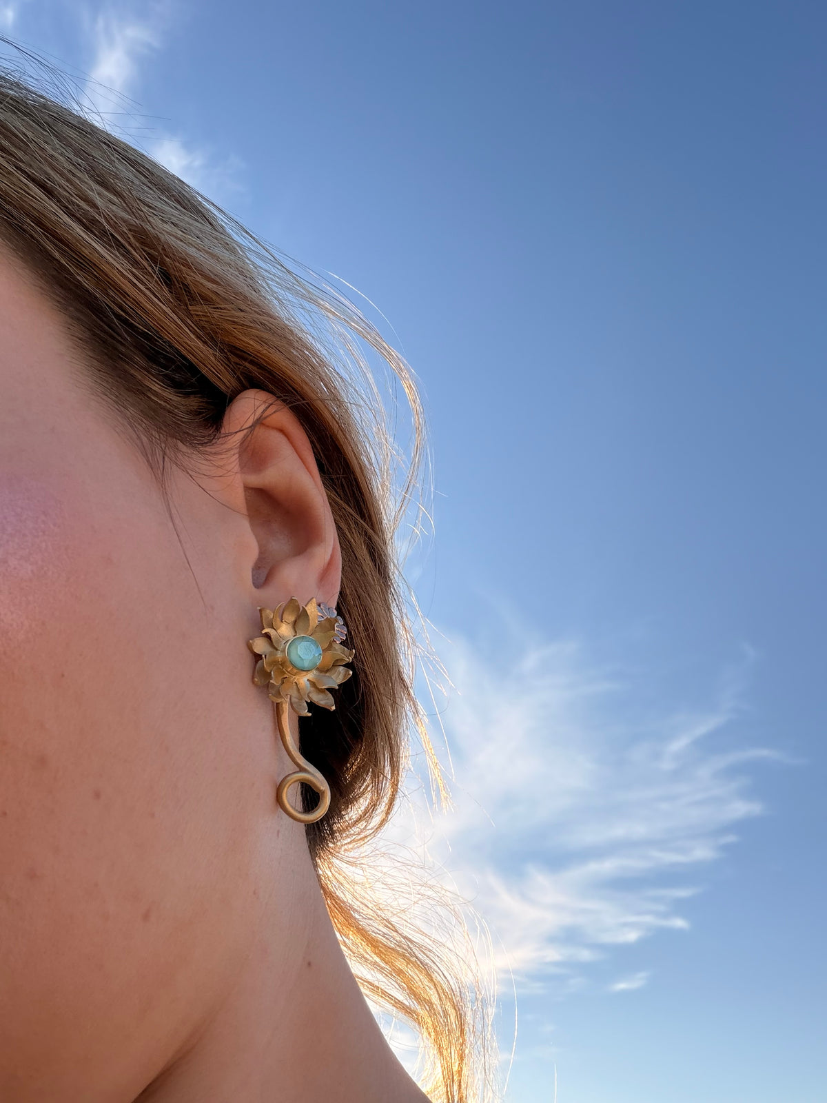 Boucles d’oreilles Lion - pièce unique