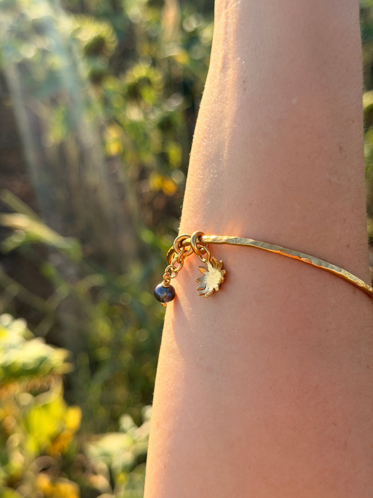Bracelet jonc Gardien Doré