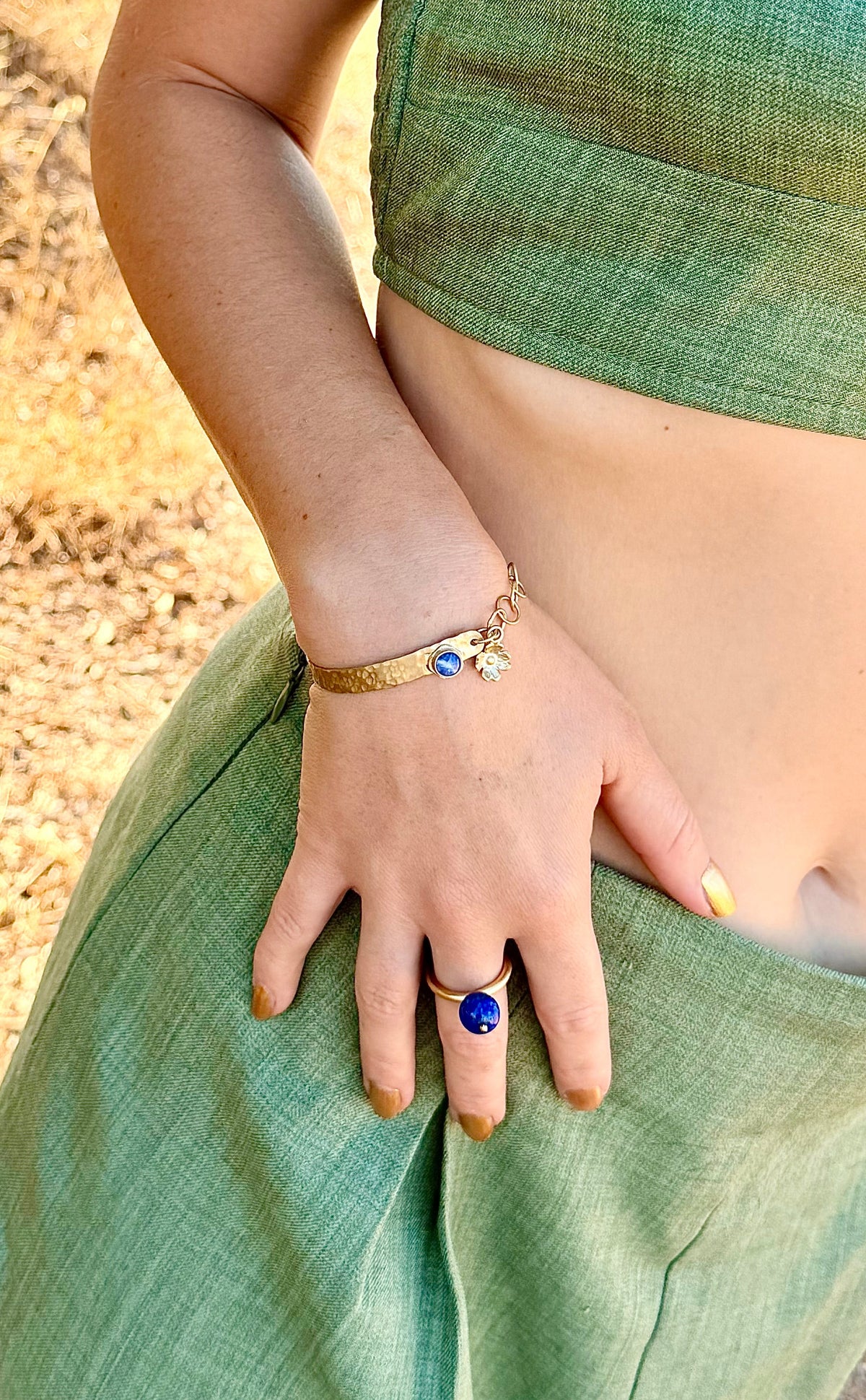 Bracelet Fleur du Ciel - pièce unique