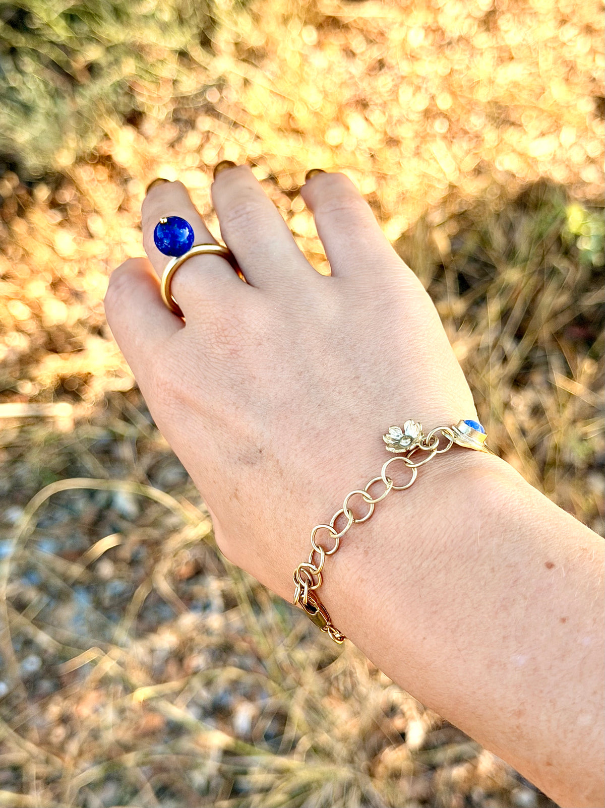 Bracelet Fleur du Ciel - pièce unique