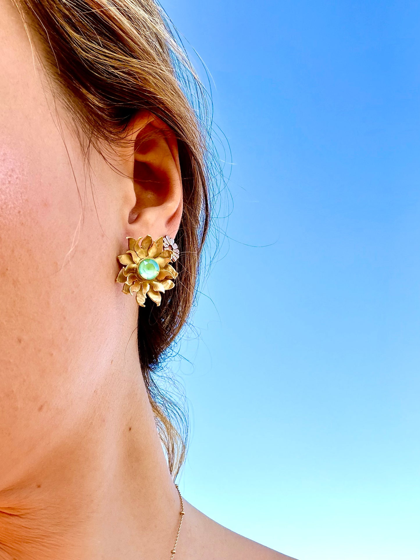 Boucles d’oreilles Lion - pièce unique