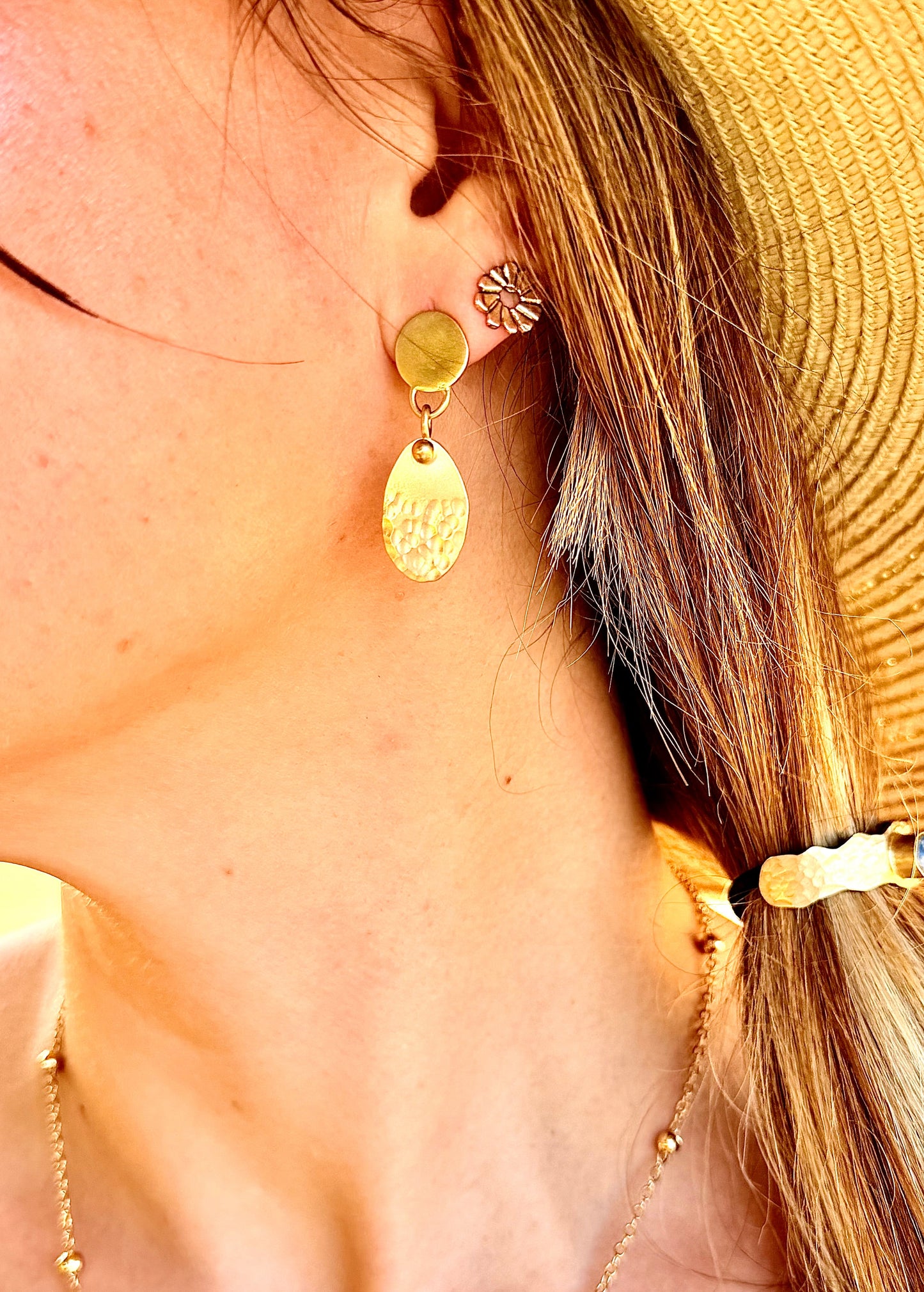 Instants Suspendus — Boucles d’oreilles - pièce unique