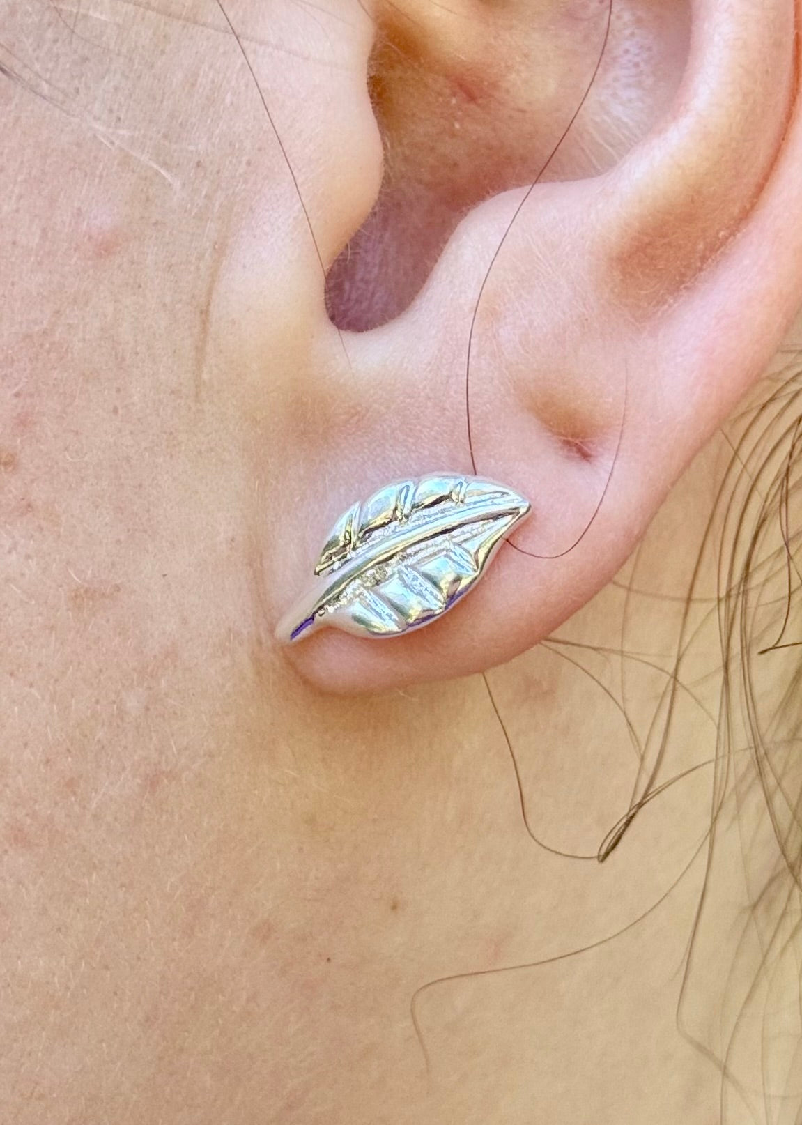 Boucles d’oreilles Feuilles Naissantes - plaqué argent ou plaqué or