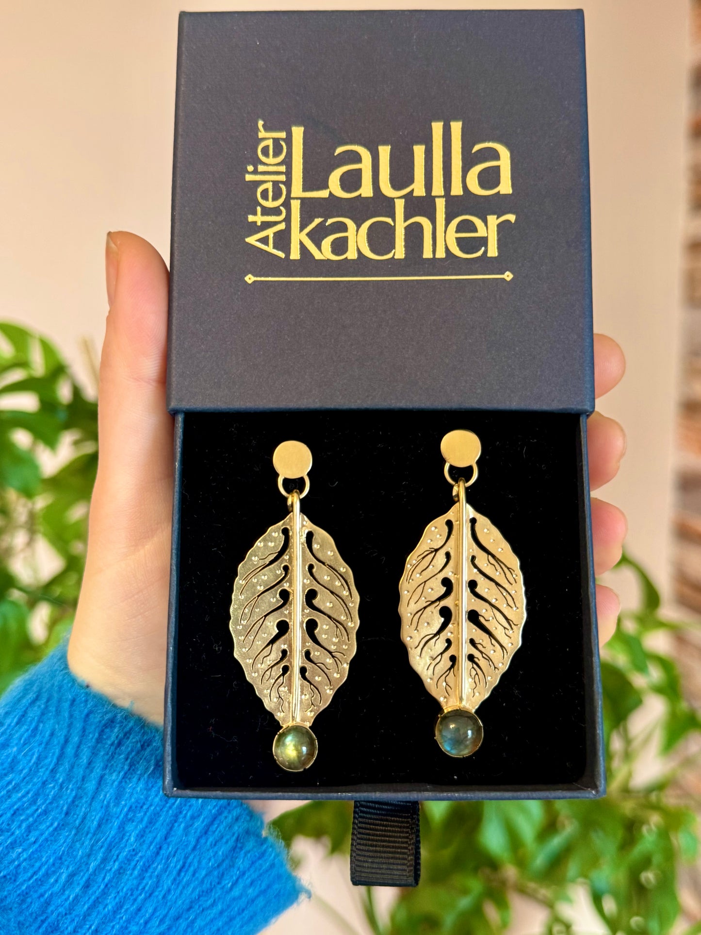 Boucles d’oreilles Feuilles de Charme - SUR COMMANDE