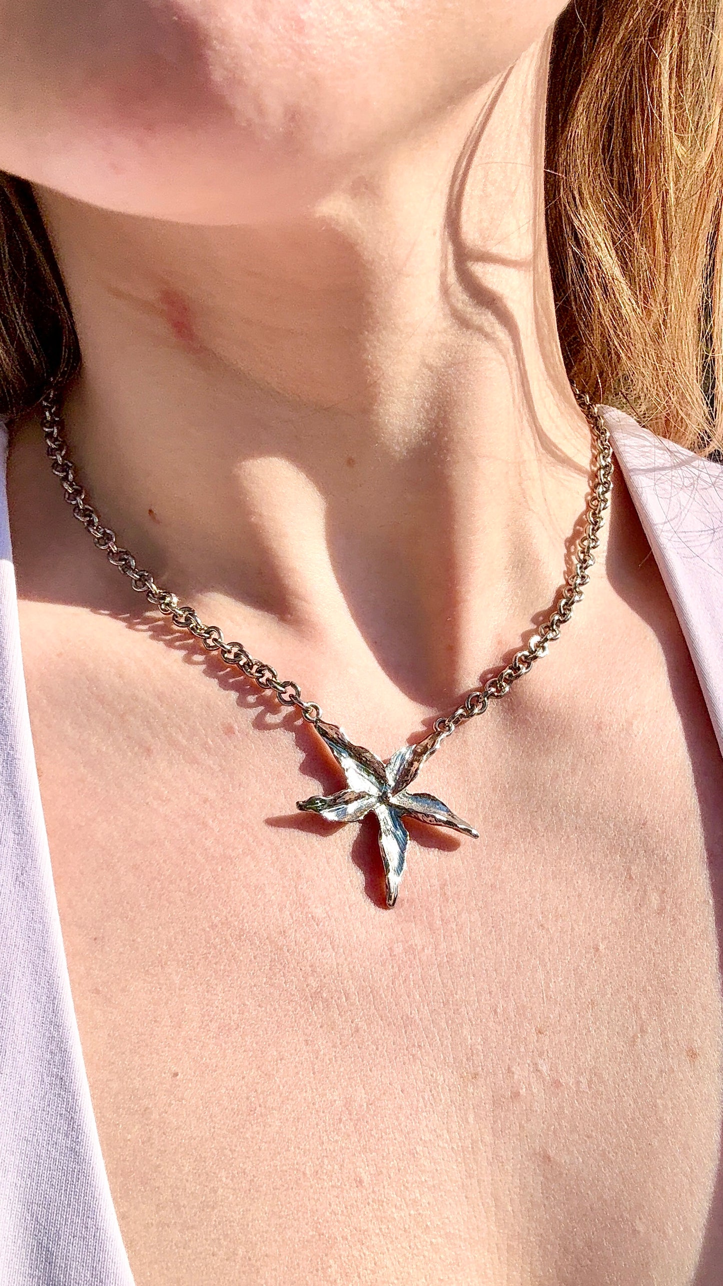 Collier Étoile Blanche