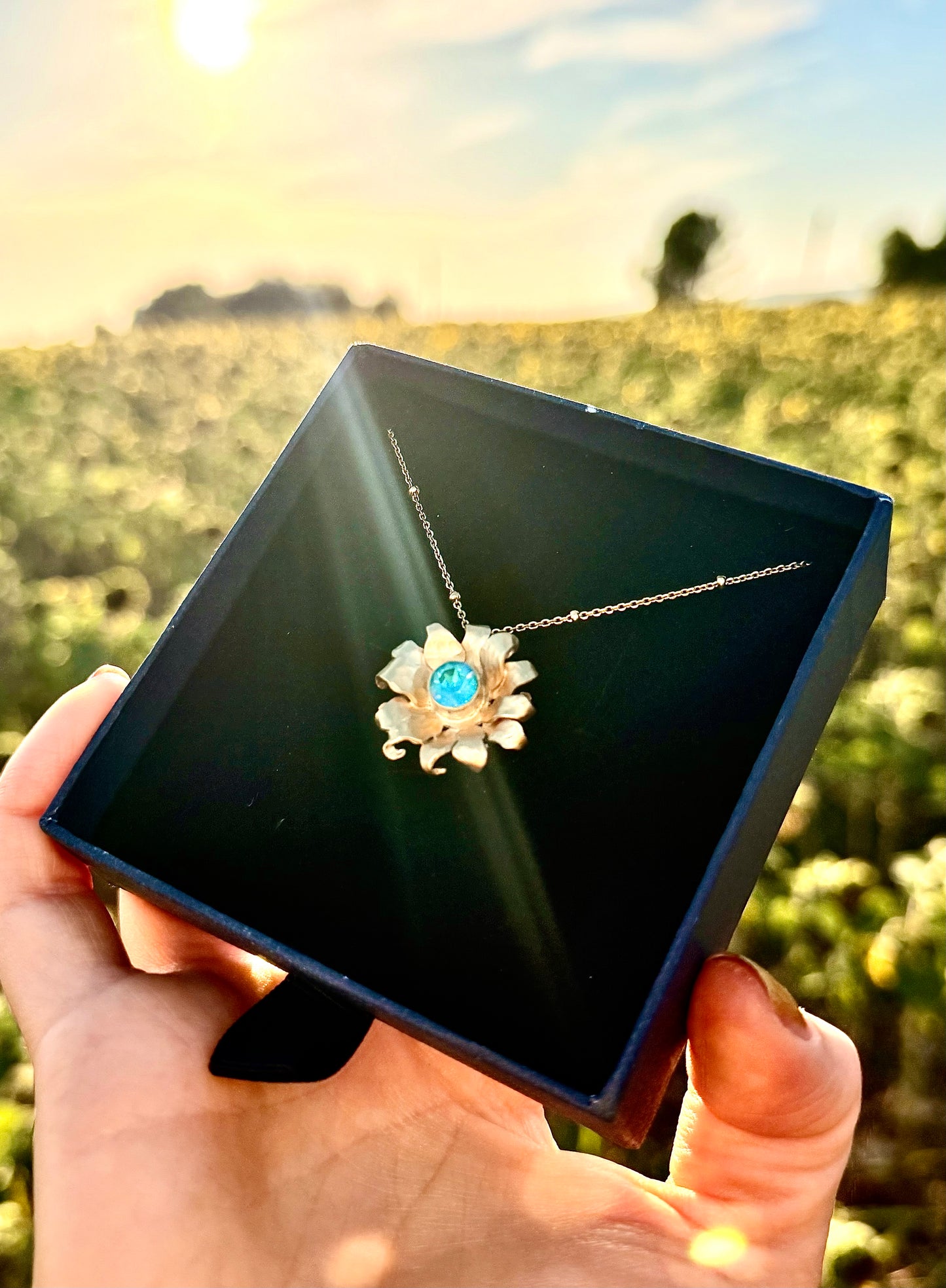 Collier Soleil Bleu