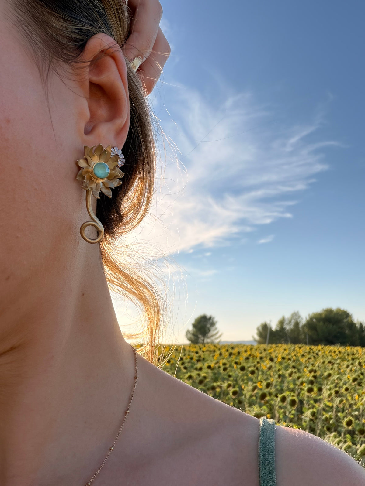 Boucles d’oreilles Lion - pièce unique