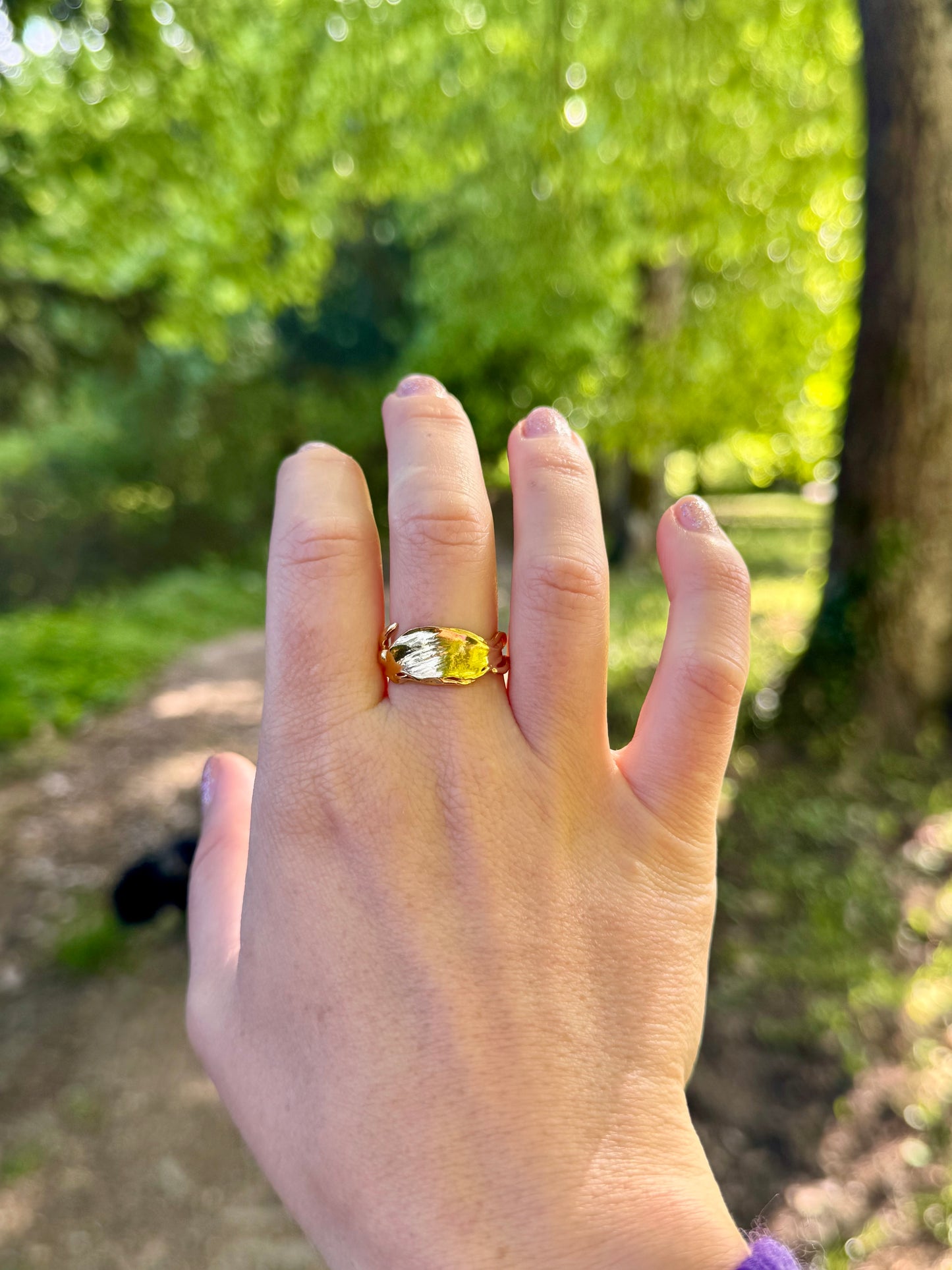 Bague Tortueuse Nature - FABRICATION SUR COMMANDE