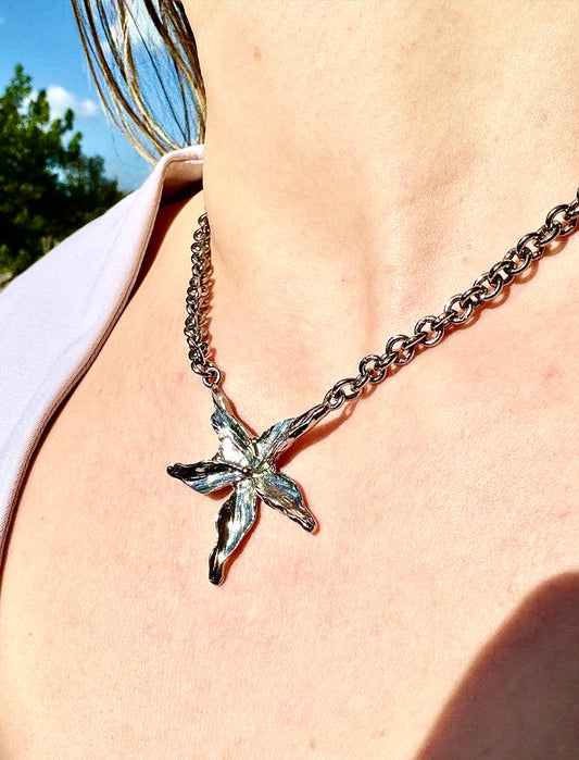 Collier Étoile Blanche