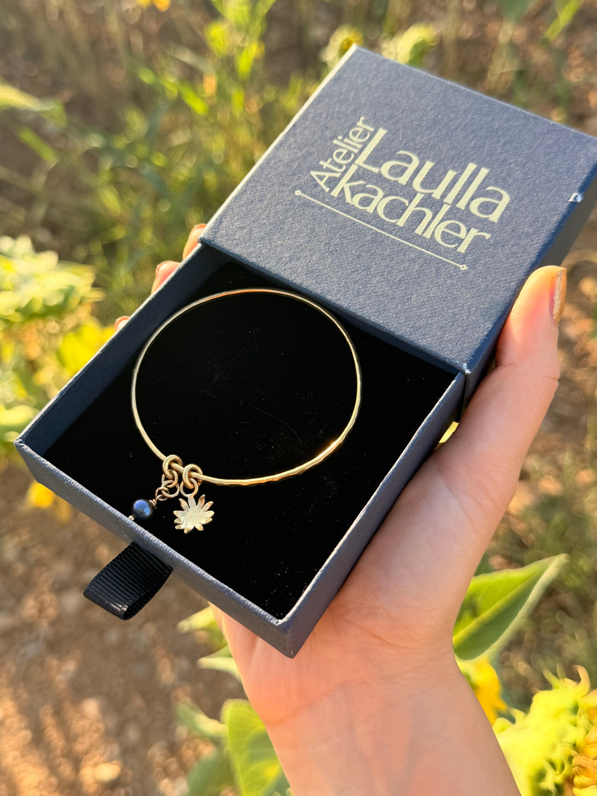 Bracelet jonc Gardien Doré