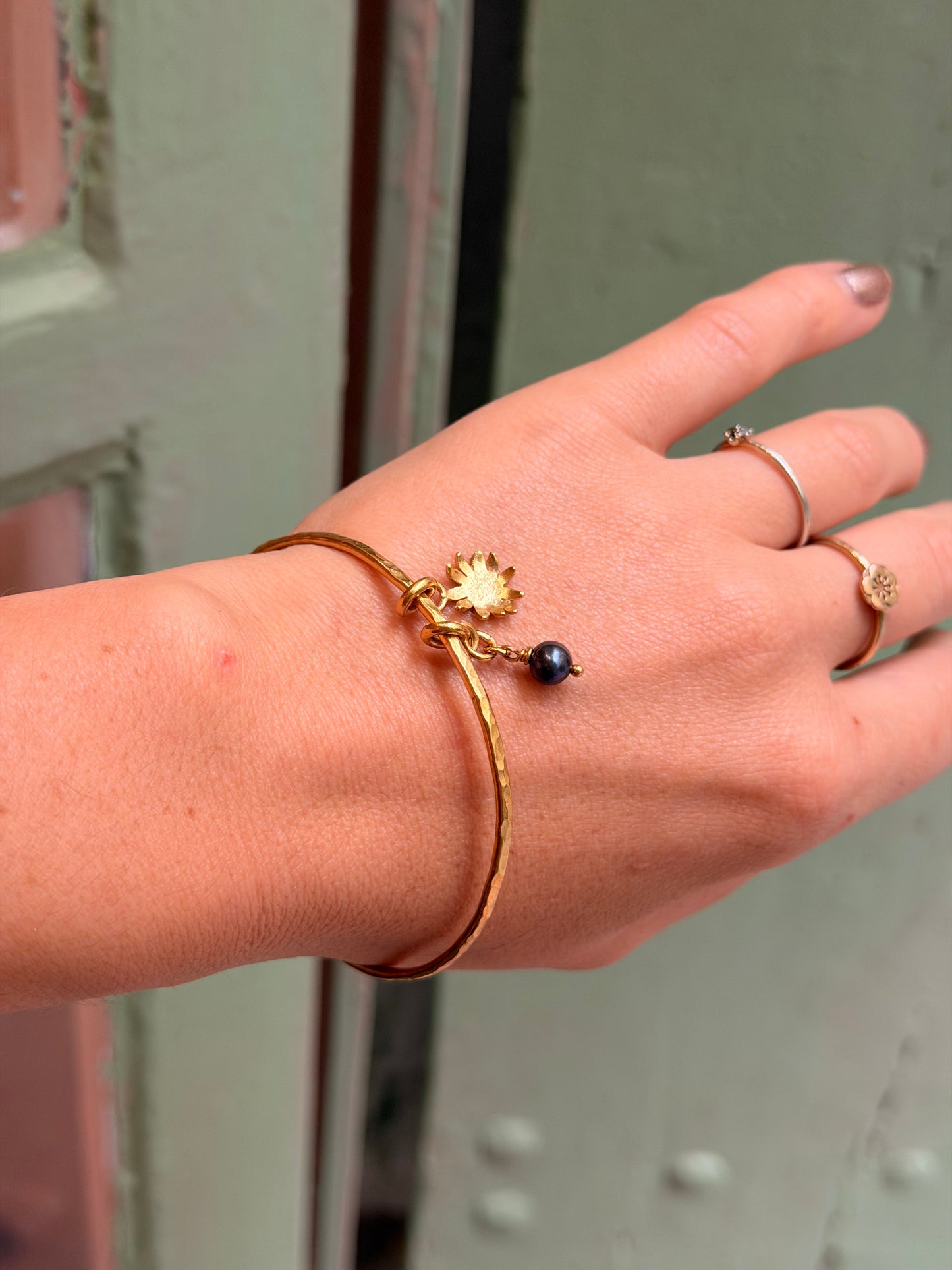Bracelet jonc Gardien Doré