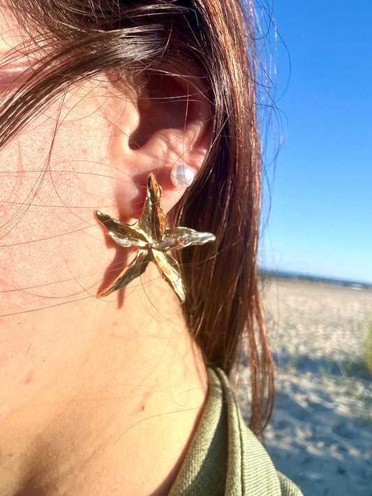 Boucles d’oreilles Fleurs étoilées