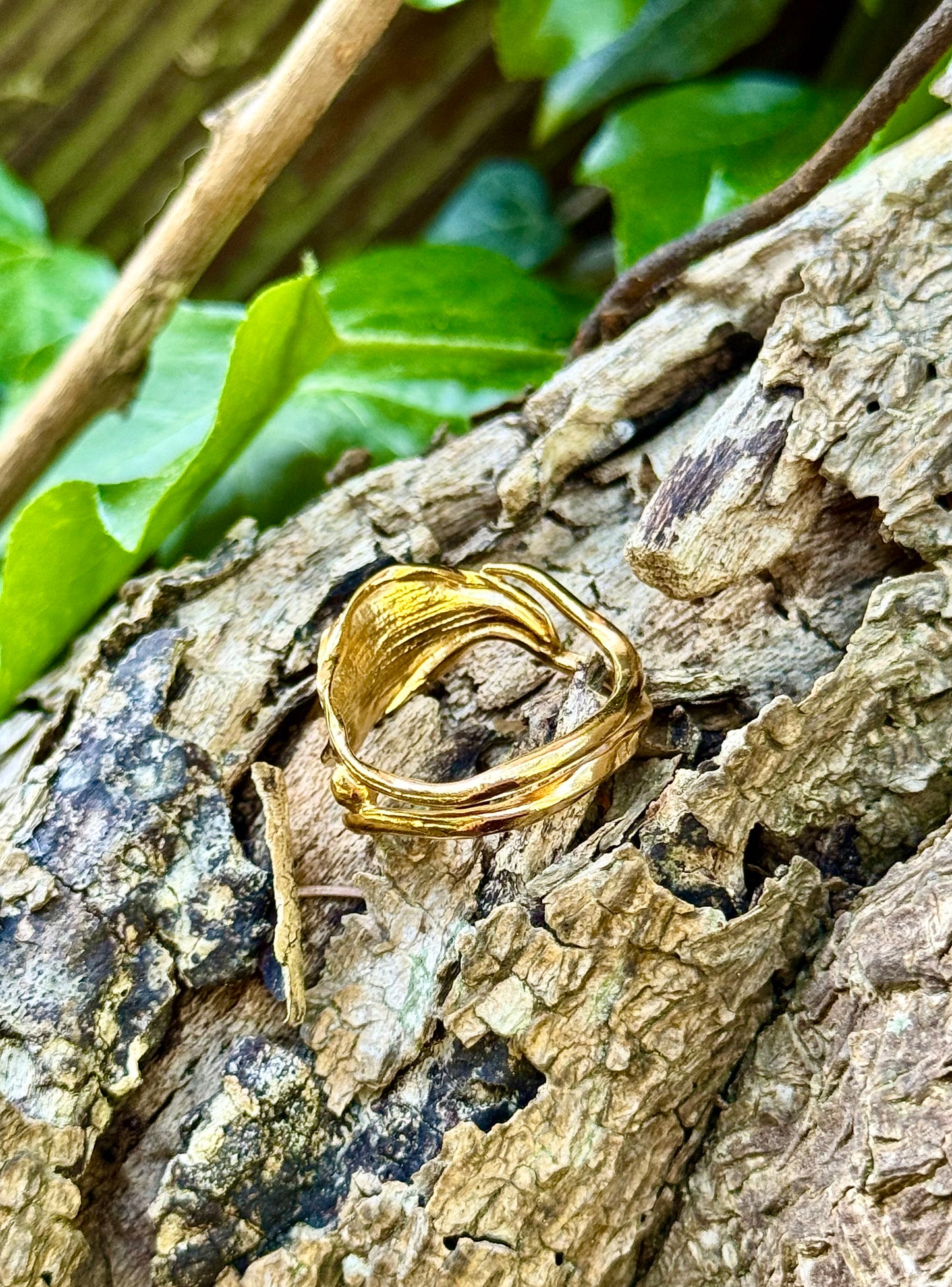 Bague Tortueuse Nature - FABRICATION SUR COMMANDE