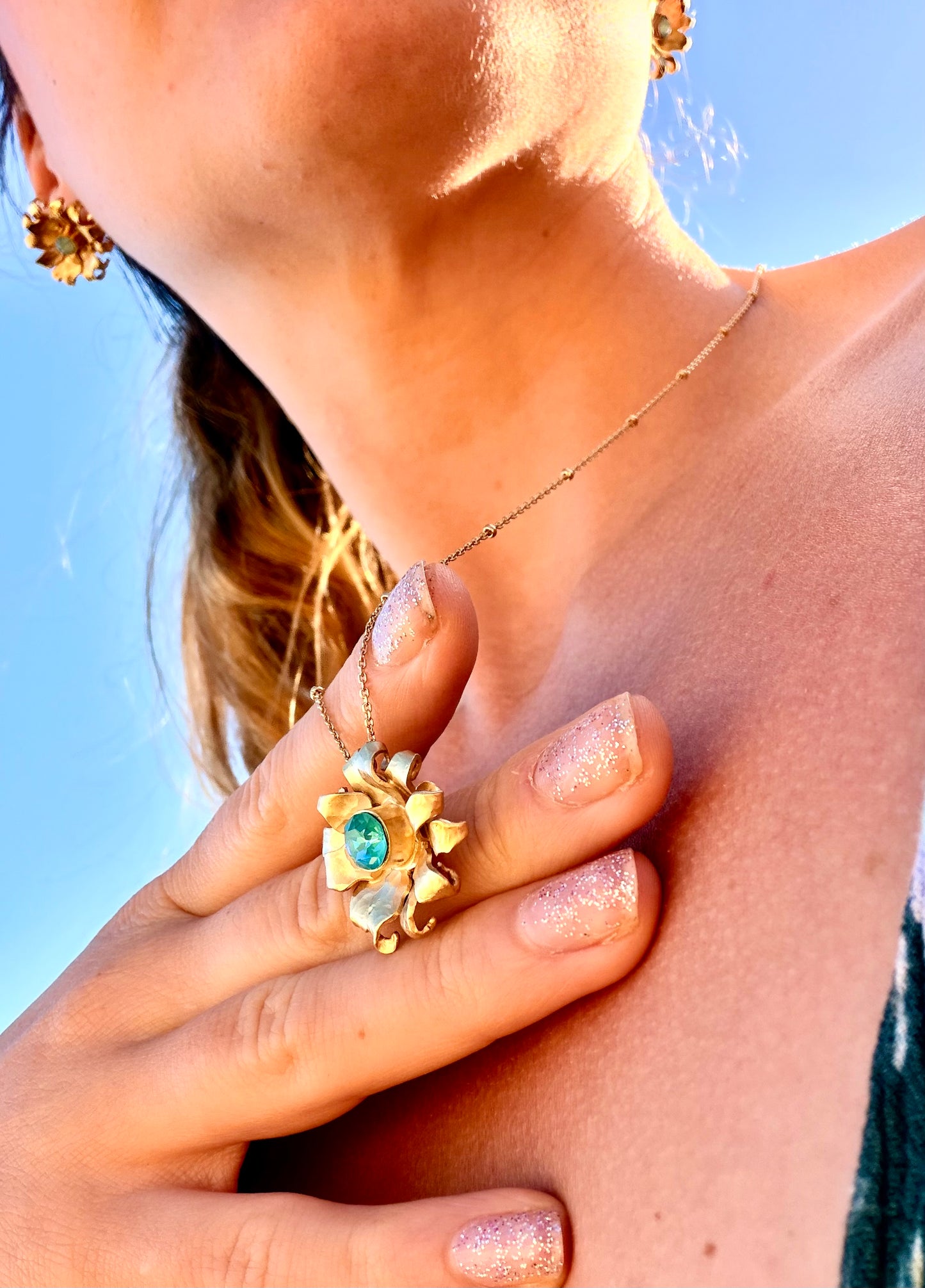 Collier Soleil Bleu
