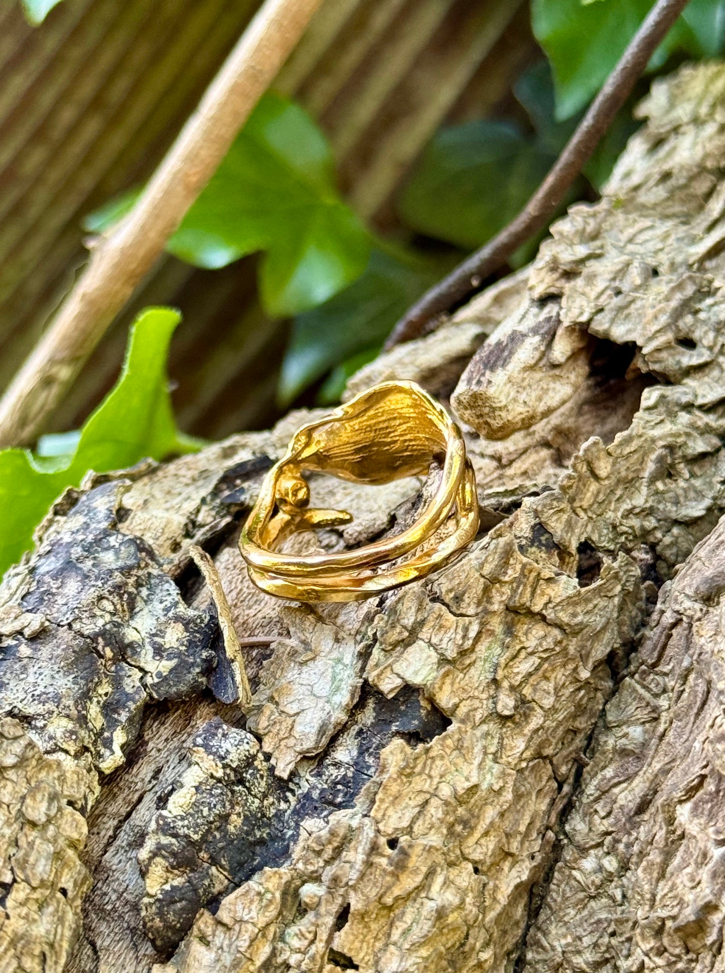 Bague Tortueuse Nature - FABRICATION SUR COMMANDE